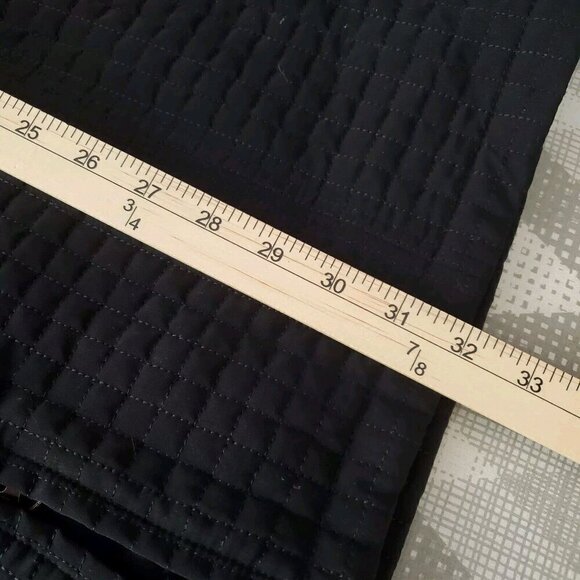 Esprit Quilted Jacket Womens Small Black Mid Length Hooded Zippered Pocket - Picture 6 of 12